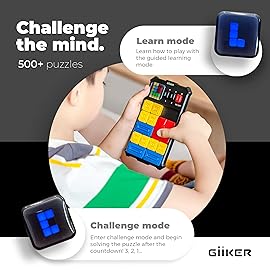 GiiKER Super Slide Puzzle Games, Original 500+ Challenges Brain Teaser Puzzle, Toys for Kids Teens, Travel Games Birthday Stocking Stuffers for Boys Girls, Activities for Road Trips