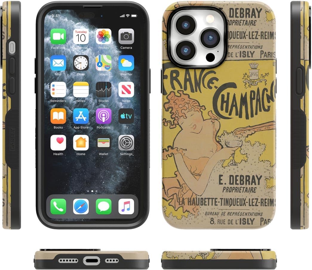 Casely iPhone 14 Pro Max Case | Van Gogh | French Bubbly | Bold Protective Design | Compatible with MagSafe