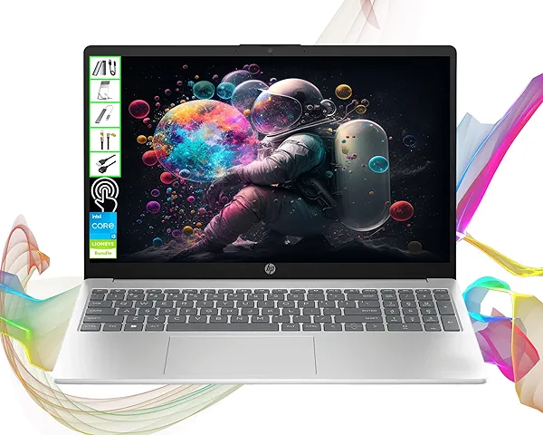 HP Pavilion 15.6" Touch Screen 2025 Upgraded Laptop Computer | 12th Gen Intel 6-Core (Beat i7-1165G7)| 16GB RAM| 512GB SSD + 128GB Portable SSD| Fast Wi-Fi 6E| Long-Battery Life| Windows 11| LE Bundle