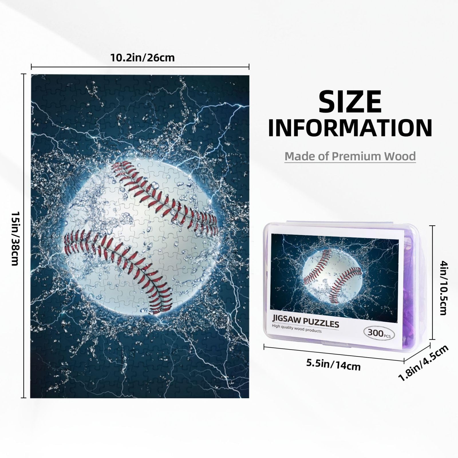 Amazon.co.jp: ジグソーパズル 野球 スポーツ 木製 300ピース