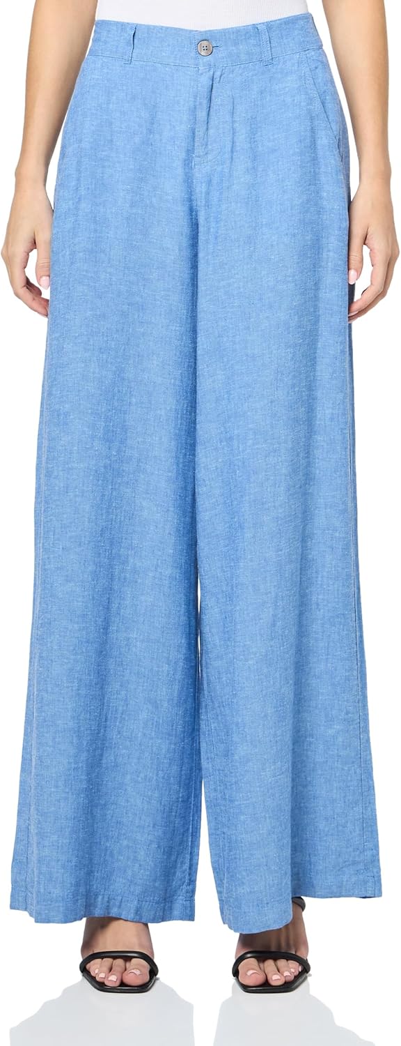 NIC+ZOE Women's 31" Rumba Linen Wide Leg Trouser