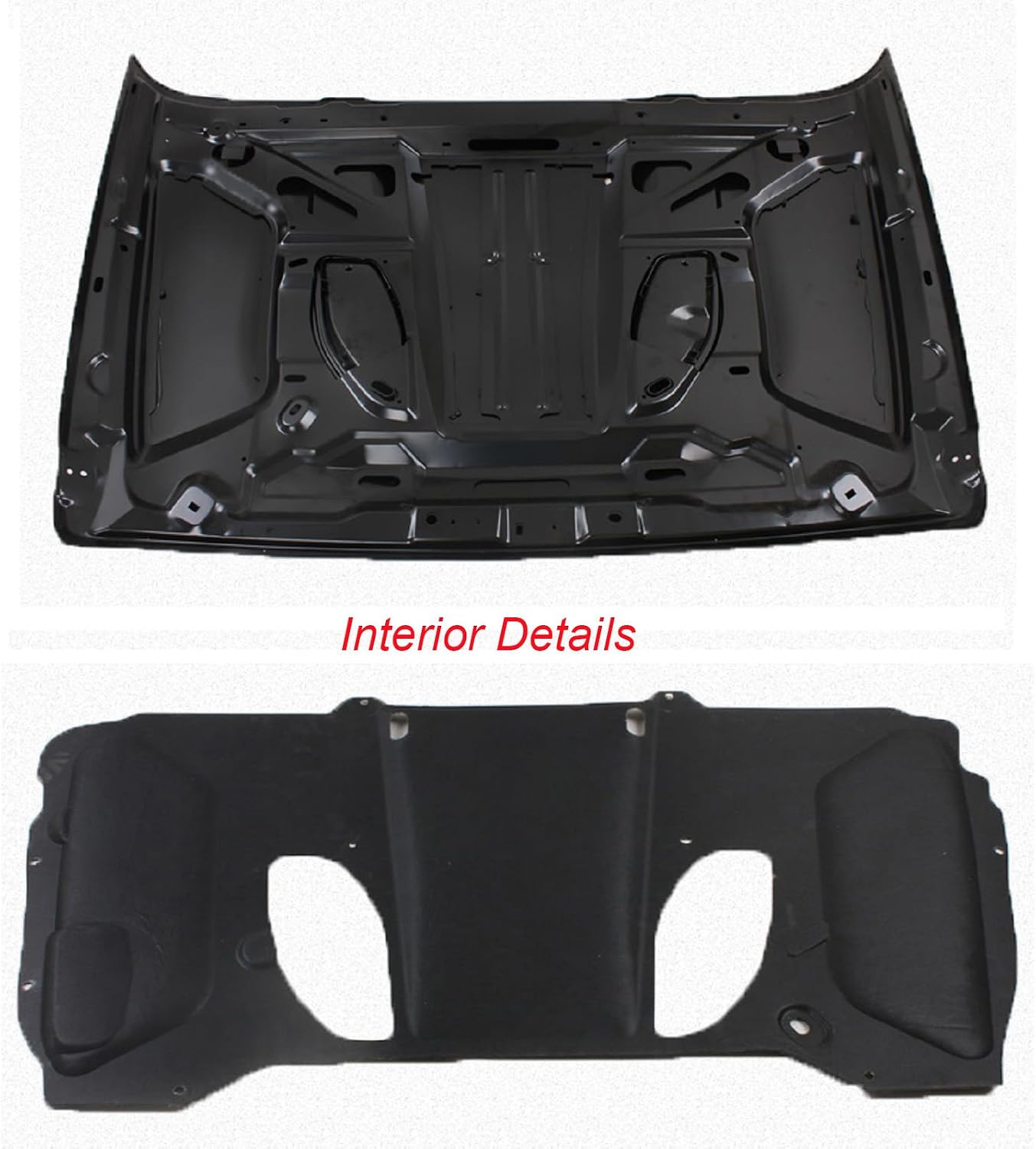 JK Hood-10th Anniversary Style,Heat Dissipation Hood Compatible with Jeep Wrangler 2007-2018 JK JKU(Black)