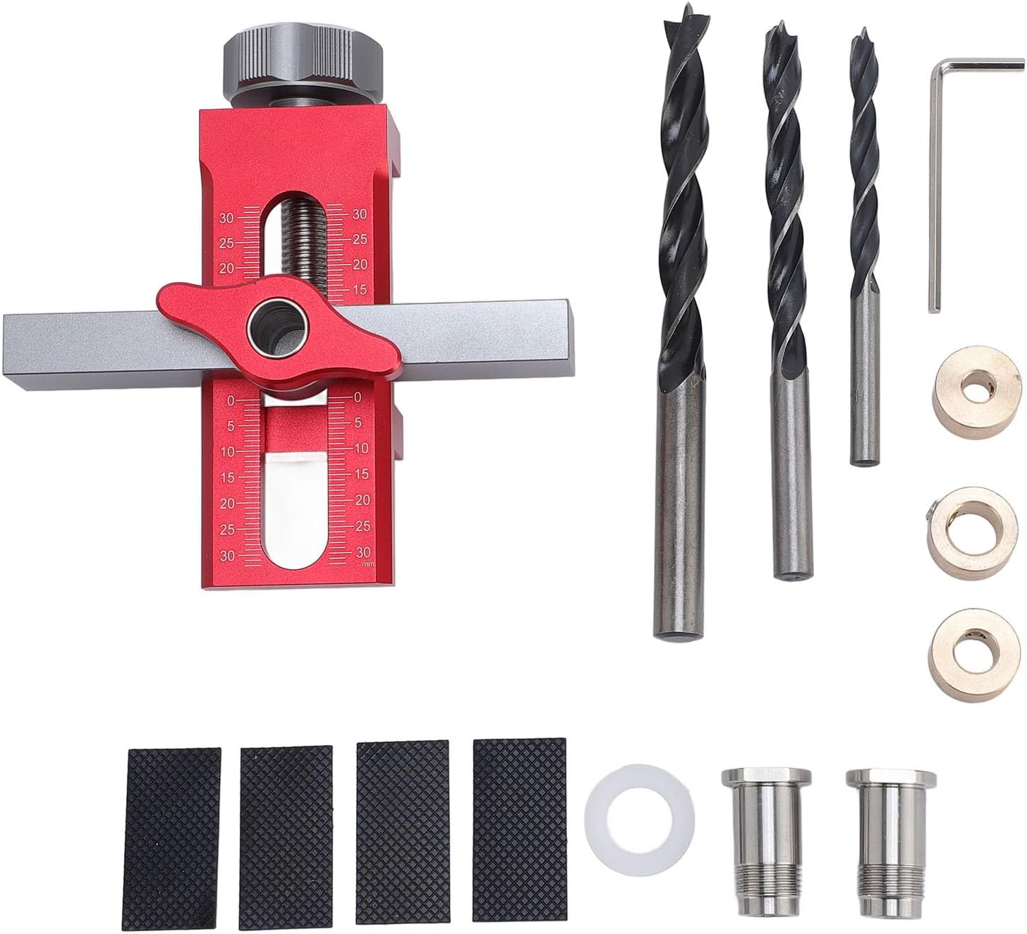 Cabinet Door Installation Assistant Aluminum Alloy Clamping Range 0 to 55mm Cabinet Door Mounting Jig for Cabinetry Woodworking Projects