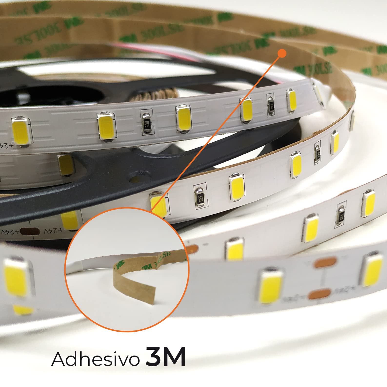 LED ATOMANT 5x Rollo 5m de Tira Luz LED 18W/metro a 24V Color Luz Neutra