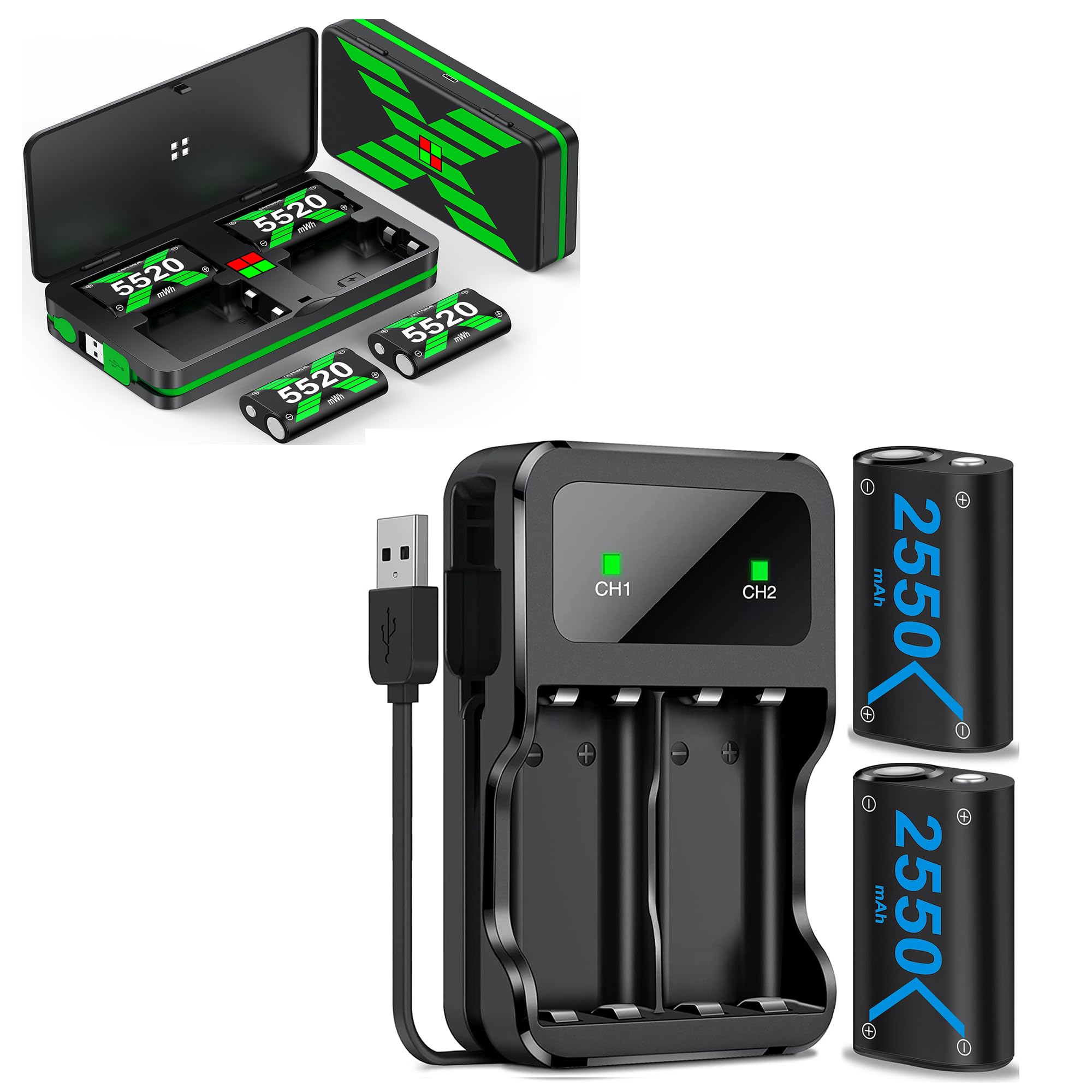 DXKK Controller Batteries for Xbox One/Xbox Series