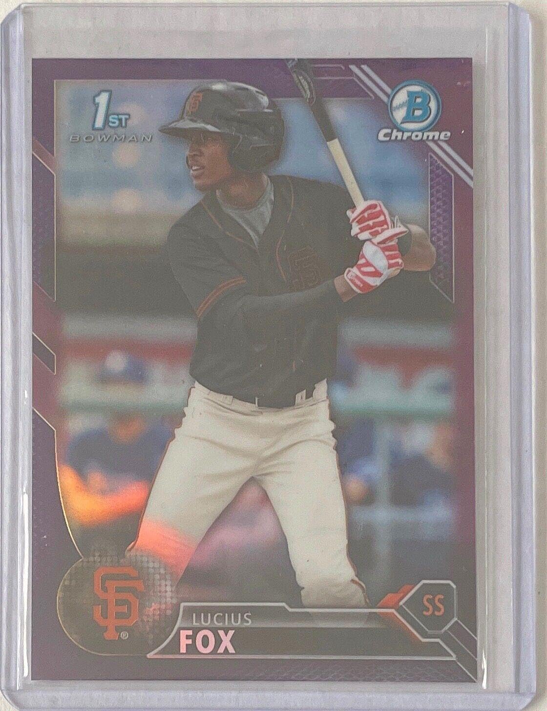 Lucius Fox 2016 Bowman Chrome 1st Prospect Refractor #d 159/250 - Baseball Cards