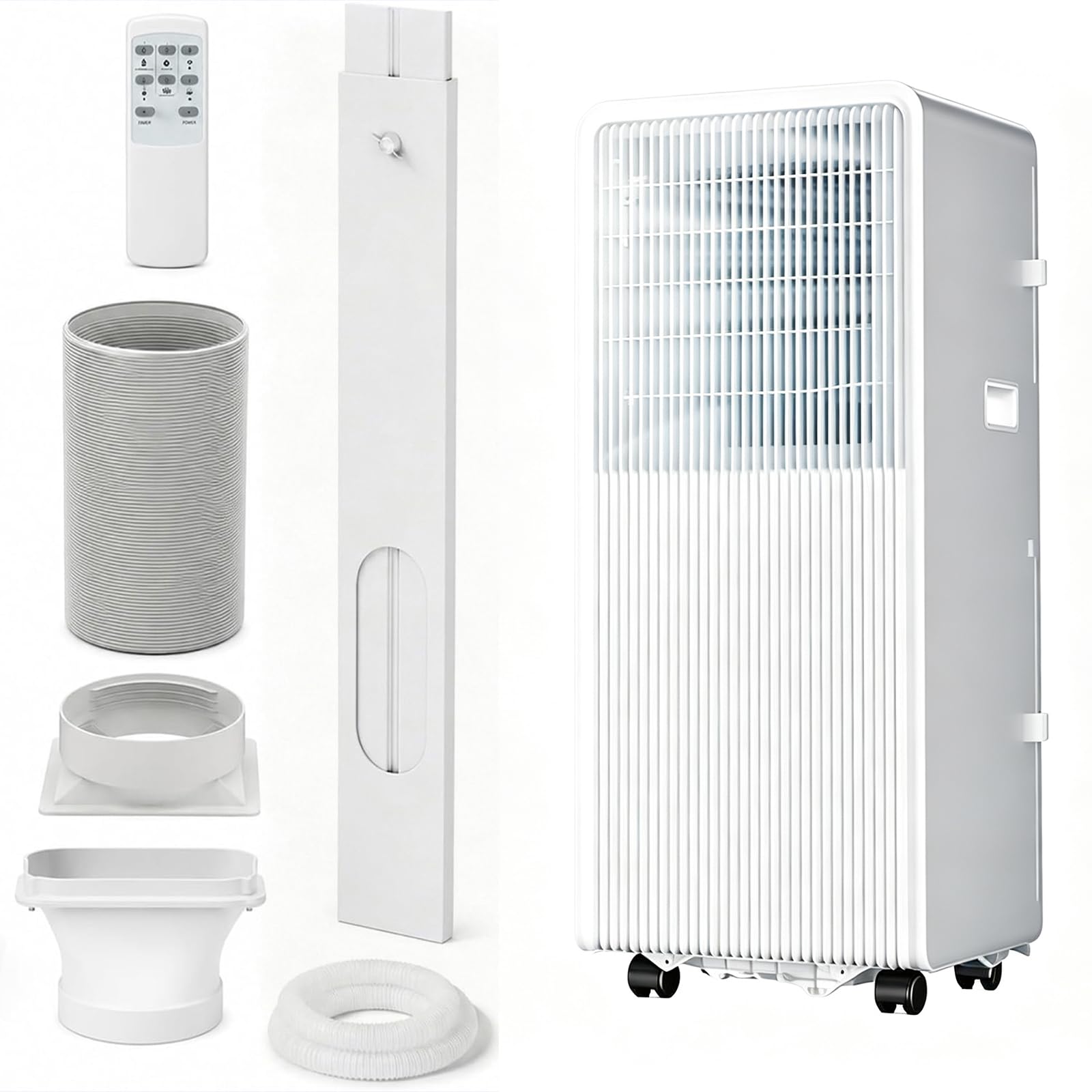 EZBHIZ Portable Air Conditioner 14000 Btu 4 In 1 Air Conditioner