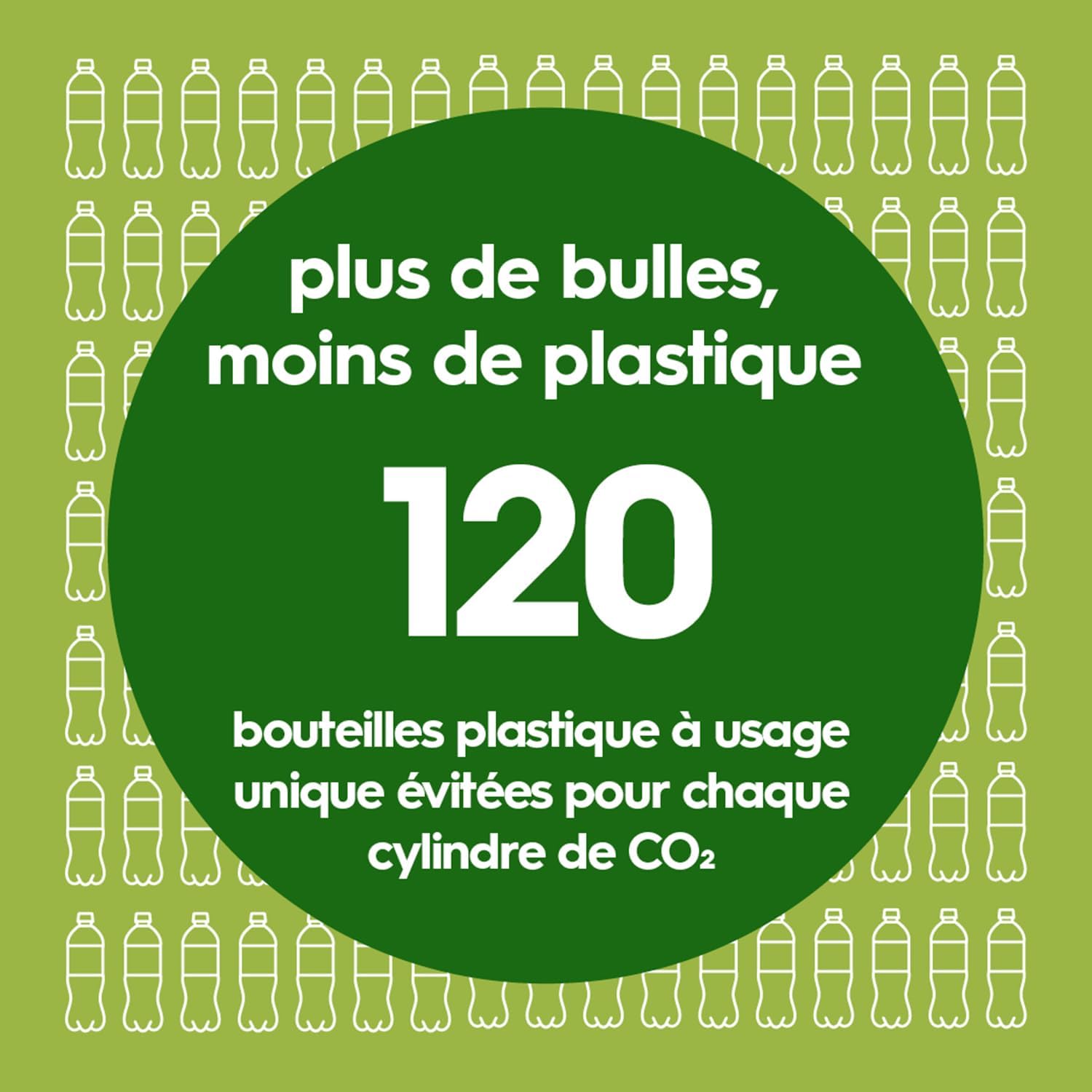 Sodastream Terra – Machine à eau pétillante avec système CO₂ Quick Connect, cylindre de gaz 60L et 3 bouteilles 1L sans BPA inclus, noire — vue 5
