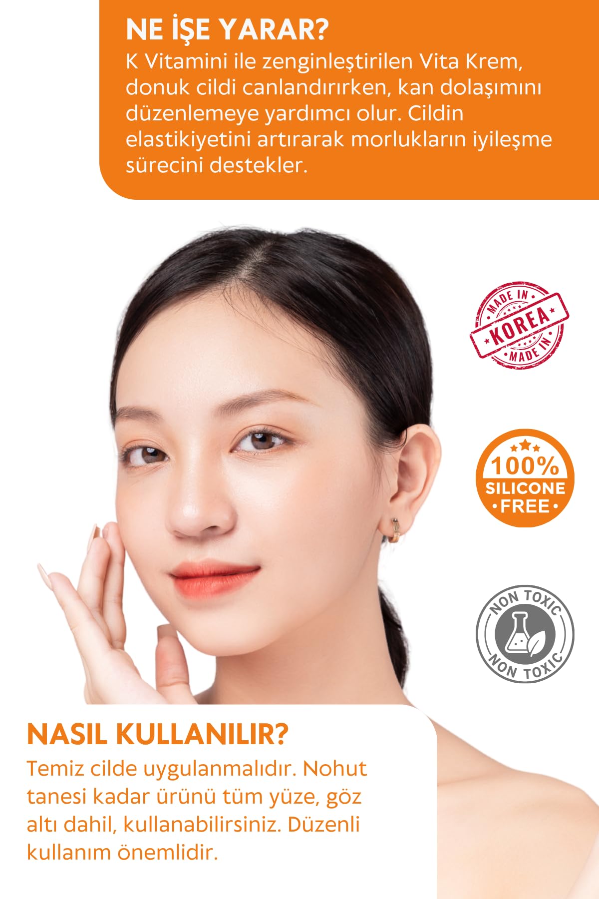 K Vitaminli Krem - Cilt ve Göz Altı Morlukları ile Kılcal Damar Problemleri İçin Krem