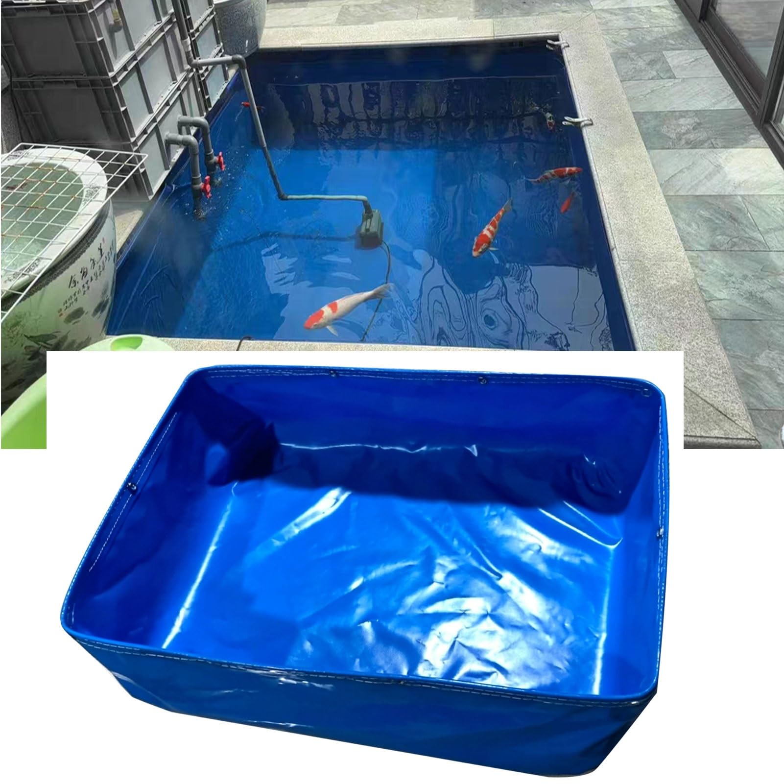 Piscine de stockage d'eau Luyckfrazy grand réservoir d'aquaculture pour votre jardin