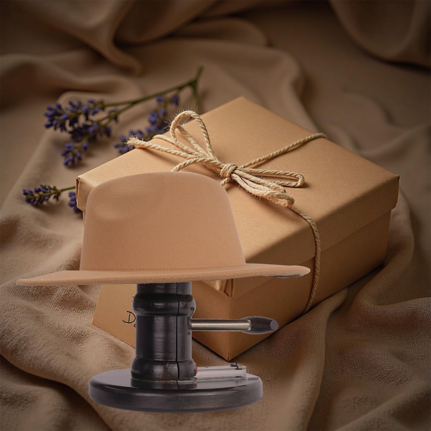 Wooden Hat Stretcher & Hat Block – Adjustable Hat Shaper for Cowboy & Fitted Hats