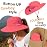 ZOORON 1 Pack Women\'s Ponytail Safari Sun Hat,Wide Brim UV Protection Outdoor Bucket Hat,Foldable Beach Summer Fishing Hat(purewatermelonred)