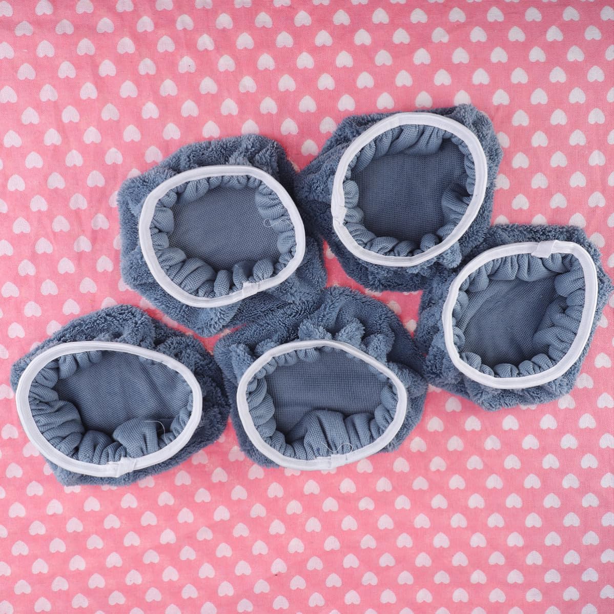 Bonnet Reusable Coral Fleece Wax Applicator Pads 5 Pcs 9-10 Inch