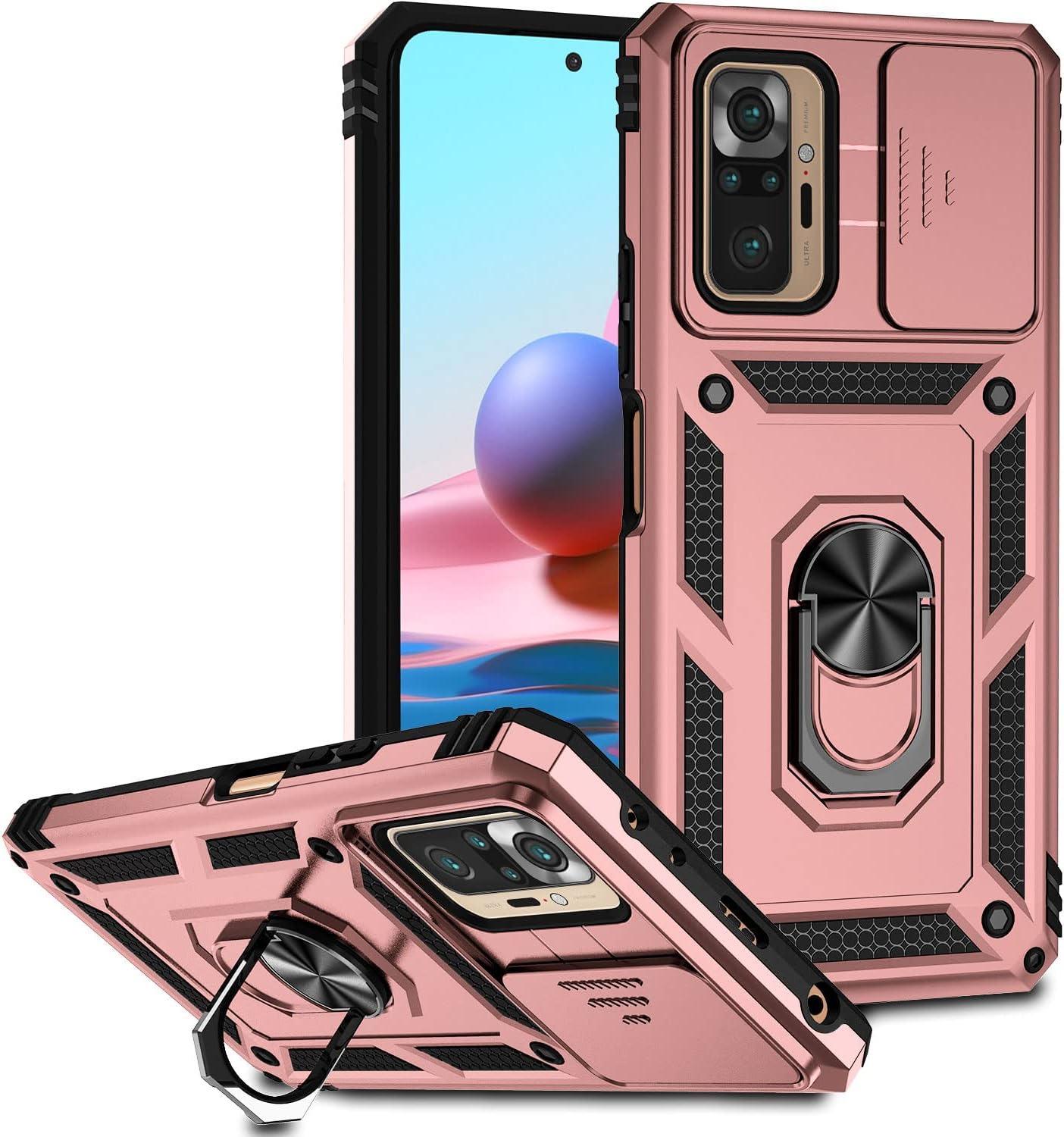 Topme Cover per Redmi Note 10 Pro 6.67 Custodia Case, Protezione Della Pelle Della Custodia in