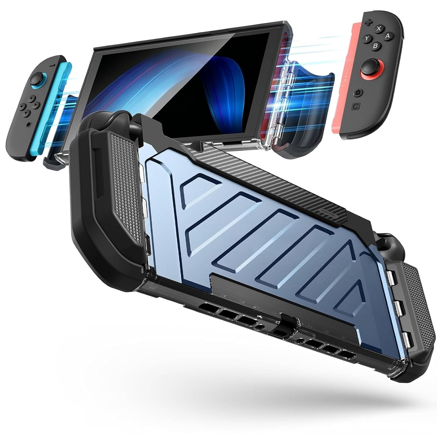 SUPCASE Etui do Nintendo Switch 2 2025 (Unicorn Beetle Pro), [ochrona klasy wojskowej] [Magnetyczne kontrolery Joy Con] dokowalne zintegrowane akcesoria do Nintendo Switch 2 (nachylenie)