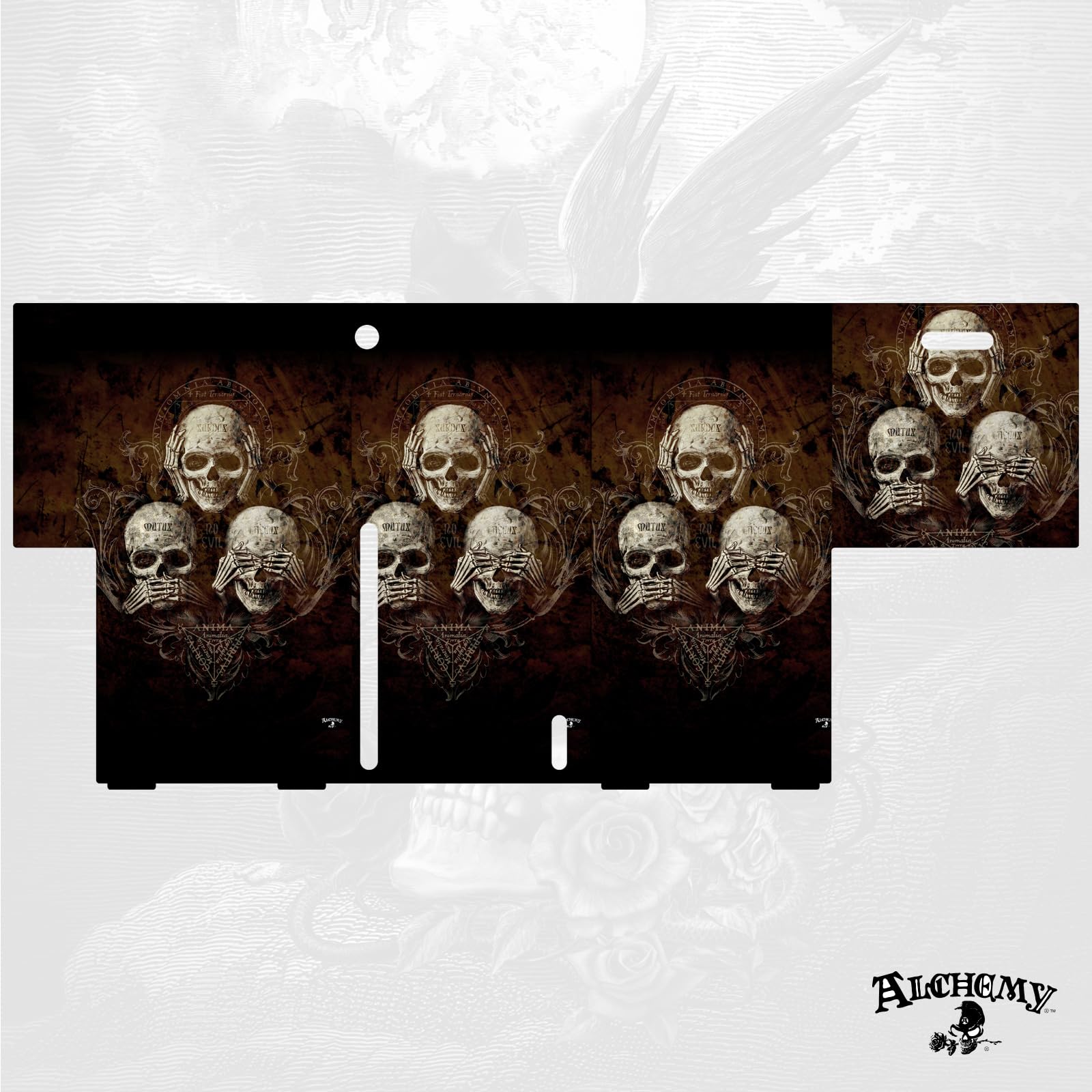 Head Case Designs Licenza Ufficiale Alchemy Gothic Nessun cattivo Albero Cranio Gotico Console Da Gioco Wrap Compatibile con Xbox Series X