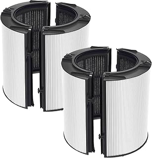 TP06 HEPA Filter Replacement Compatible with Dyson TP06 HP06 PH01 PH02 TP07 HP07 TP09 HP09 Air Purifier, TP07 True HEPA+Carbon Filter Set, Compare to Part # 970341-01,Black, 2 Pack