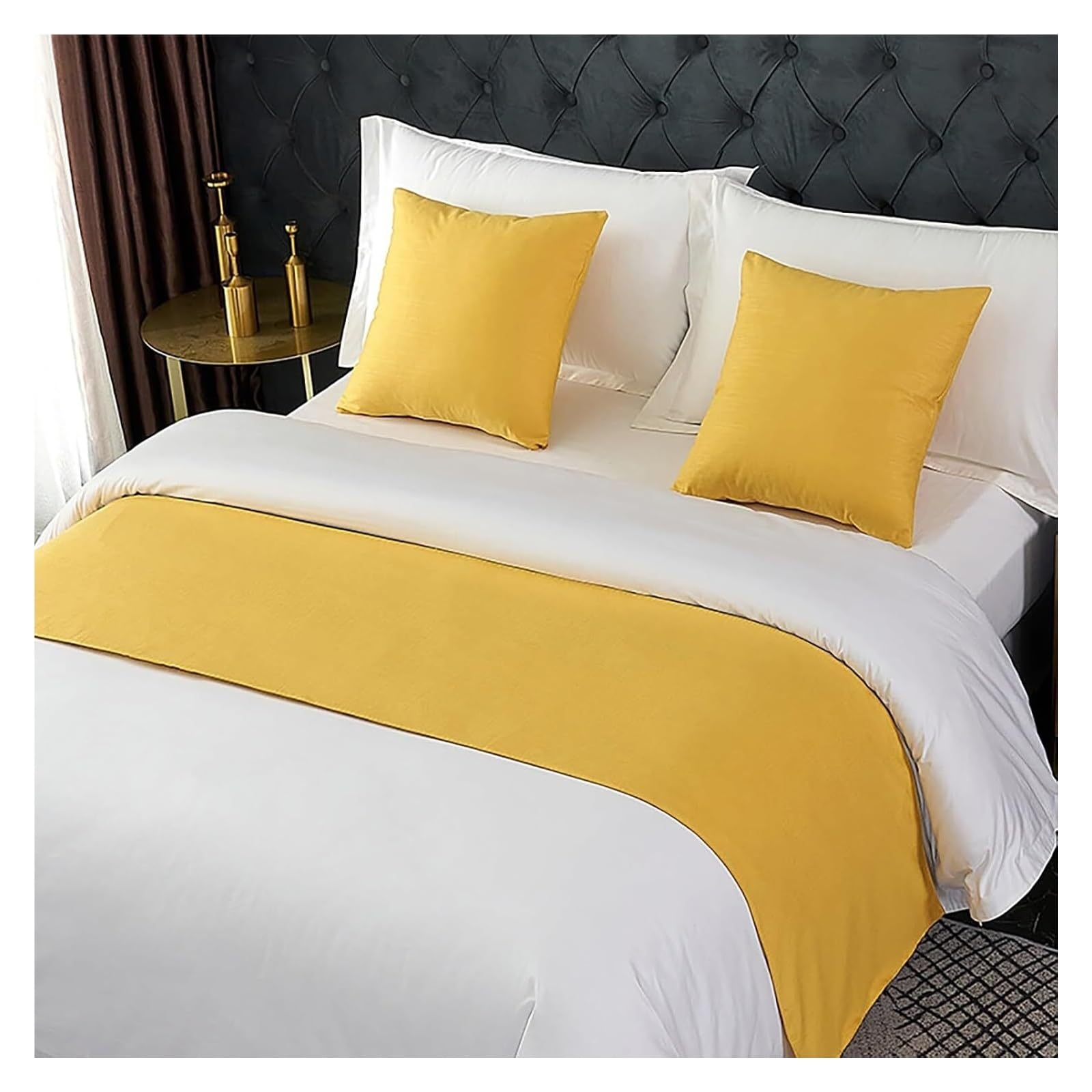 JFGCTYHXY Bed linen throws, Bed Runners For Queen Size, Decorative Throws For Foot Of, End Scarves Sofa Throw Bedding Scarf(Unique Colour,50 * 240cm for 180cm Bed)