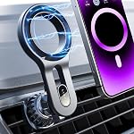 LISEN Fits MagSafe Car Mount Upgrade 18 Magnets Fit iPhone 17 Pro Max Car Phone Holder Mount Support Cellulaire Auto Magnetic Phone Holder Car Air Vent for Magsafe Accessories iPhone 17 16 15 14 13 12