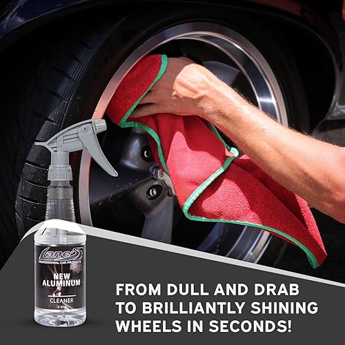 Miniatura 3 de LANE'S Limpiador de ruedas de aluminio elimina el lavado duro, seguro en metales y funciona al instante, limpiador de ruedas (16 onzas)