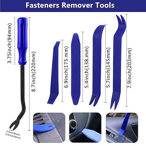 Miniatura 6 de Clips de plástico para automóvil, remaches para parachoques, 800 unidades, kit de sujetadores de árbol de Navidad para automóvil, tamaños más