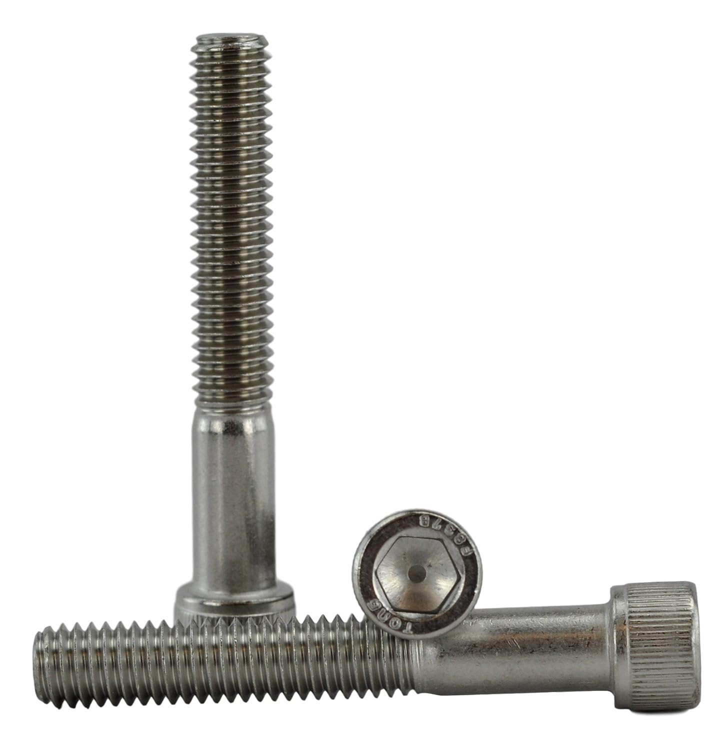 Chenango Supply Stainless 3/8-16 x 2-1/4 Socket Head Cap Screws – 18-8 Grade, Full Thread, Hex Drive 5/16, Coarse Thread, High-Torque Socket Head Cap Screws, 25 Pieces (3/8-16 x 2-1/4)