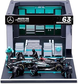 JODIYAAH 1:43 for 2024 Race Mercedes W15 Pit Pass, Hamilton #44, Russell #63 W15 Pit Lane Version (1/43 W15 63# Pit Pass)
