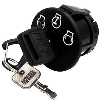 HD Switch Ignition Key Switch 077-8076-00 for Bad Boy Mowers Pup ZT Lightning MZ AOS CZT Outlaw Extreme Maverick BadBoy - Includes 2 Keys
