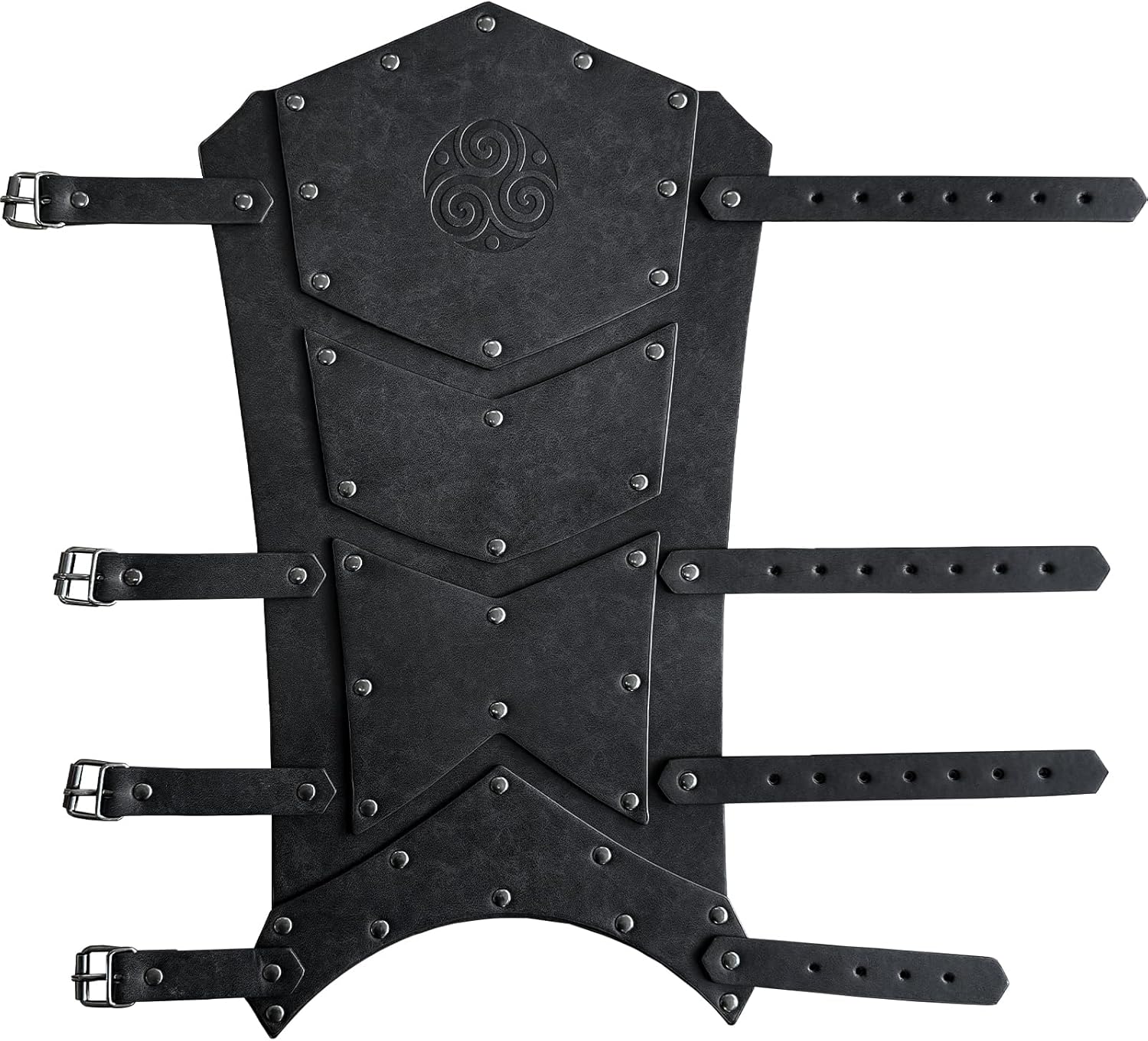 HiiFeuer Medieval Faux Leather Leg Gaiters, Vintage Middle Ages Knight Leg Armor, Mercenary Leg Guards for LARP - Image 4