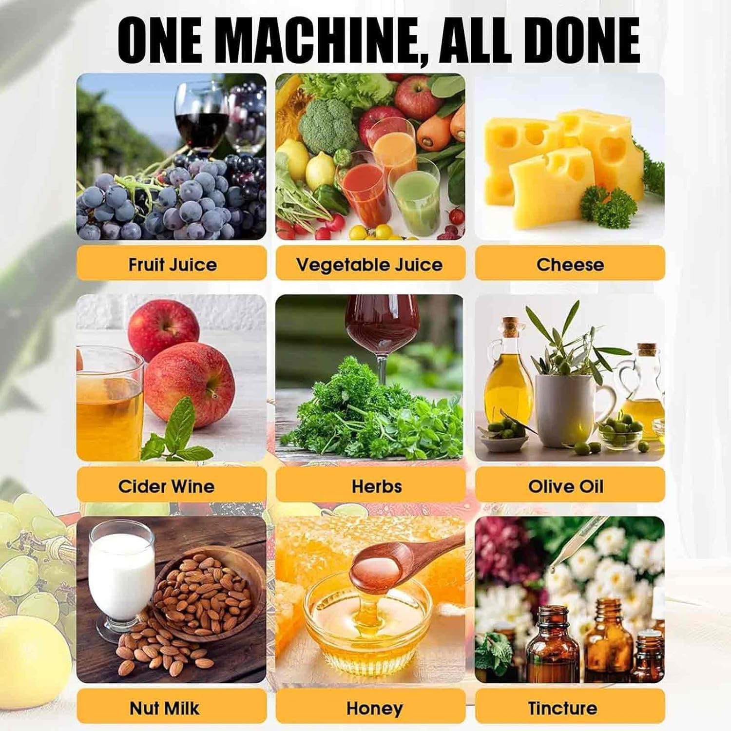 Hydraulic Fruit Wine Press, 12/22L Stainless Steel Fruit Wine Press, Honey Manual Press Machine, Cider Grape Crusher Wine Fruits Vegetables Juice Making DIY Supplies and Equipment,22L