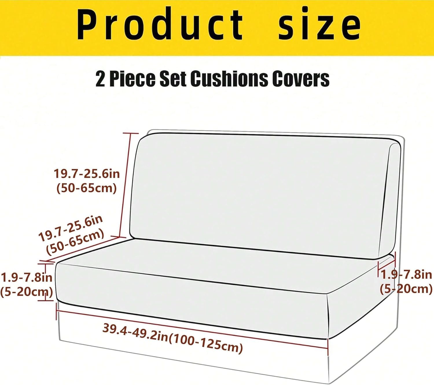 Stretch Rv Dinette Cushion Covers,2 Seat Rv Seat Covers with 1 Backrest & 1 Bench Covers,RV Cushion Couch Covers Dinette Both Seats for RV Camper (Red, 2 Backrest & 2 Bench Covers)