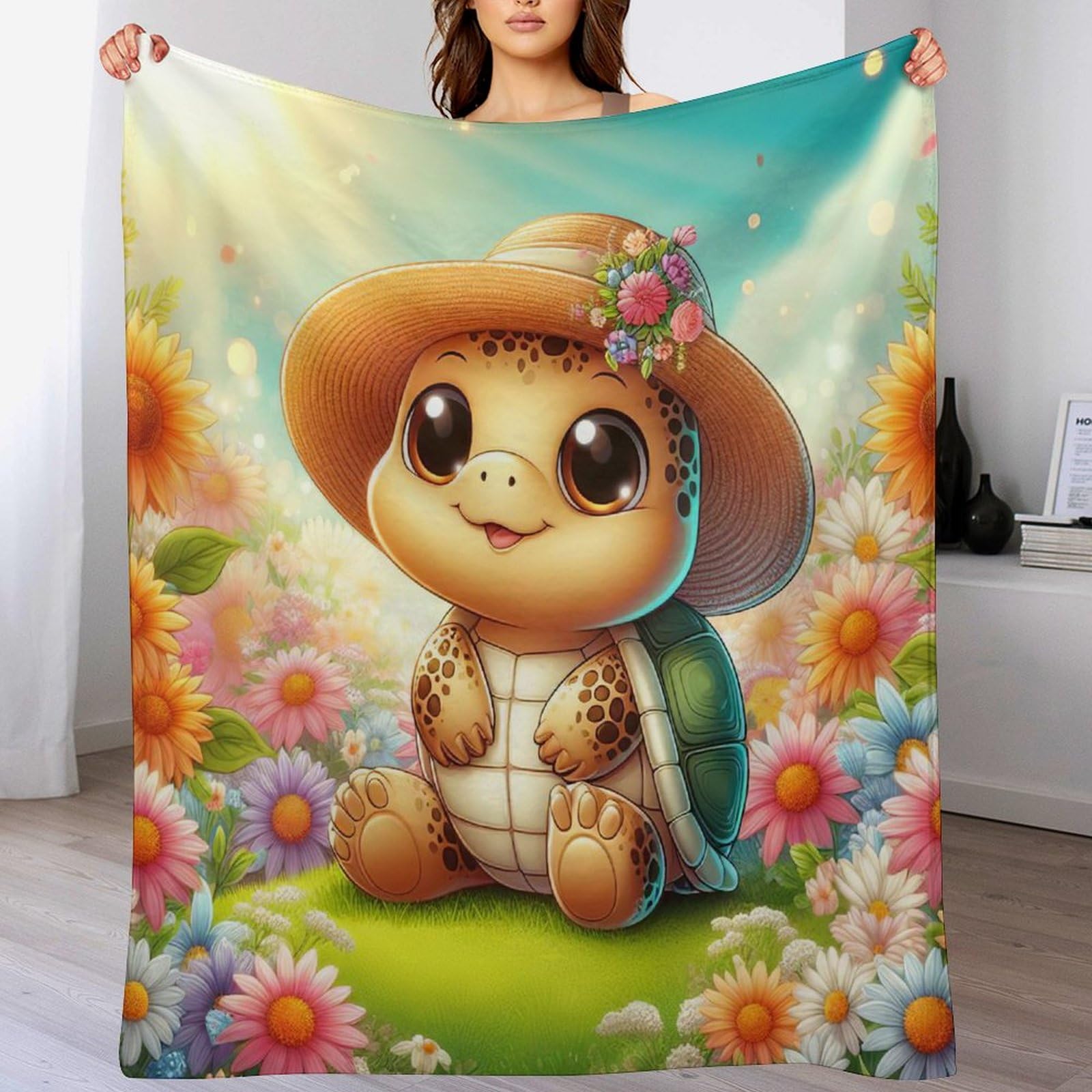 Couverture en polaire de flannel 130×150cm au fini velours haut de gamme