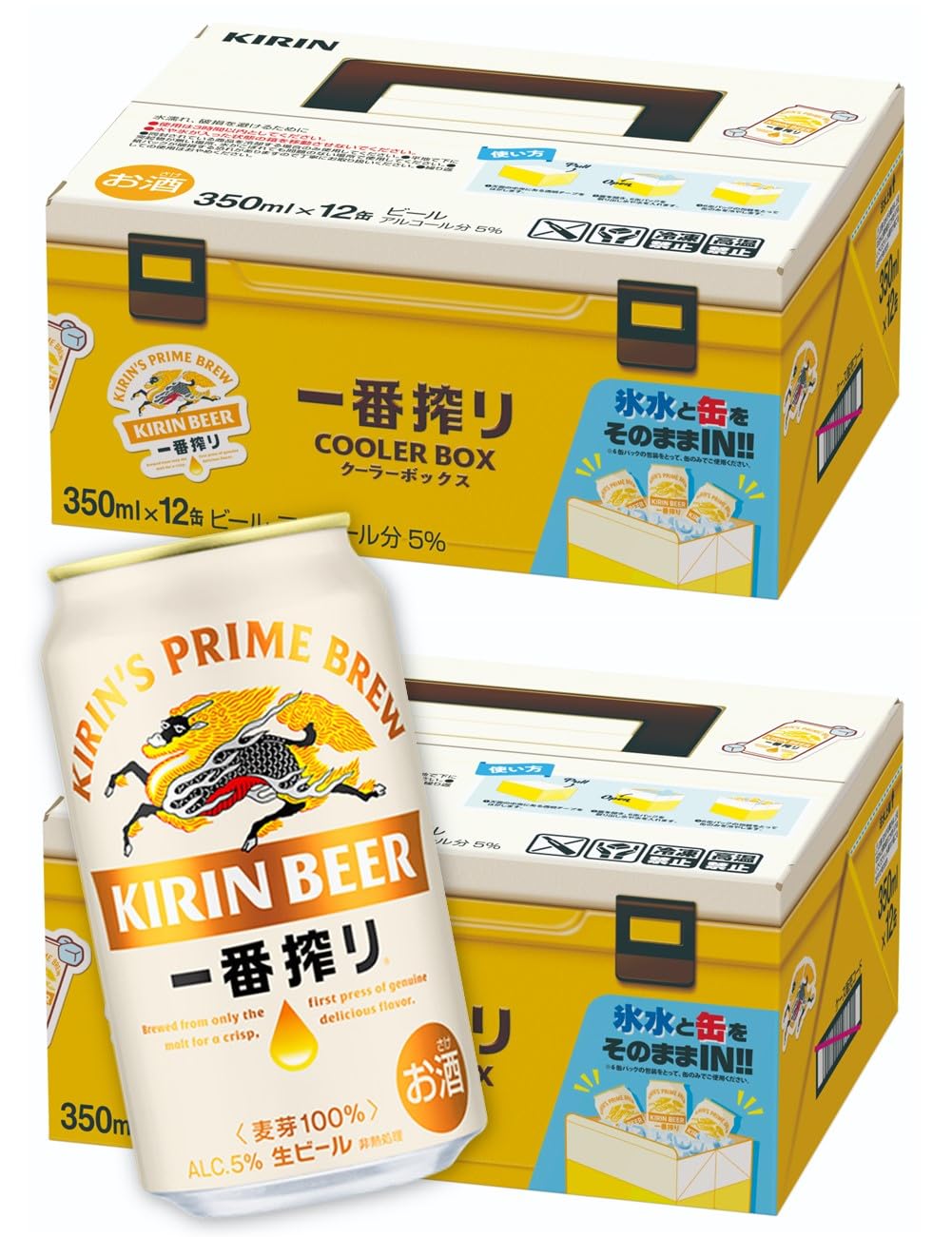 Amazon.co.jp: 一番搾り キリン ビール350ml 12缶BOX×2 生ビール