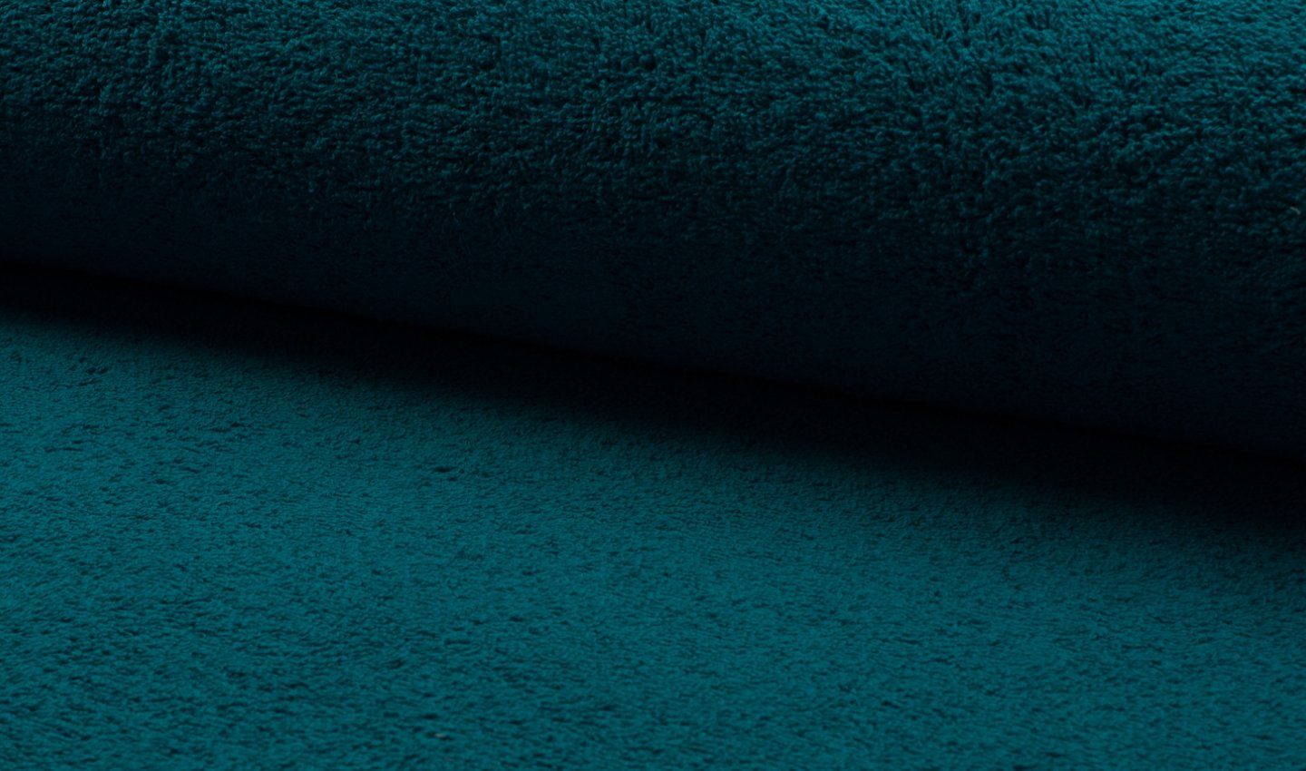 Crs Fur Fabrics Petrol Double Sided Cotton Terry Towelling Fabric Material - 1Mtr - 150Cmx100cm 340G