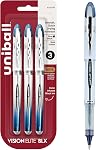 uni-ball VISION ELITE Rollerball, Stylo Roller à Bille Stick Bold-0.8mm, Paquet de 12, Encre Noire (61231)