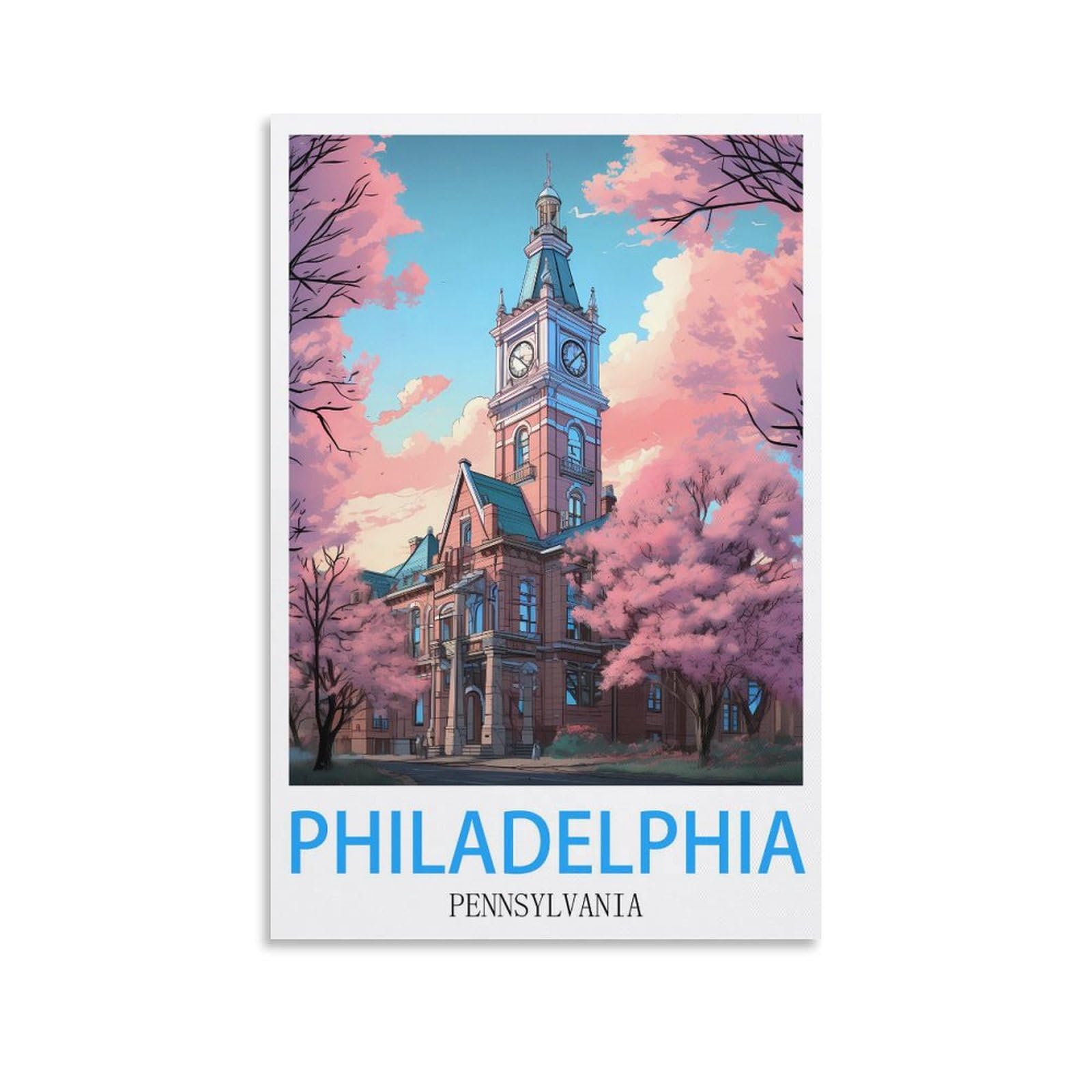 Metal Tin Sign,Philadelphia Pennsylvanias,Metal Tin Sign Metal Wall Plaque for Home Living Room Bedroom Bar Club Men Cave Wall Art Decor 15x30cm