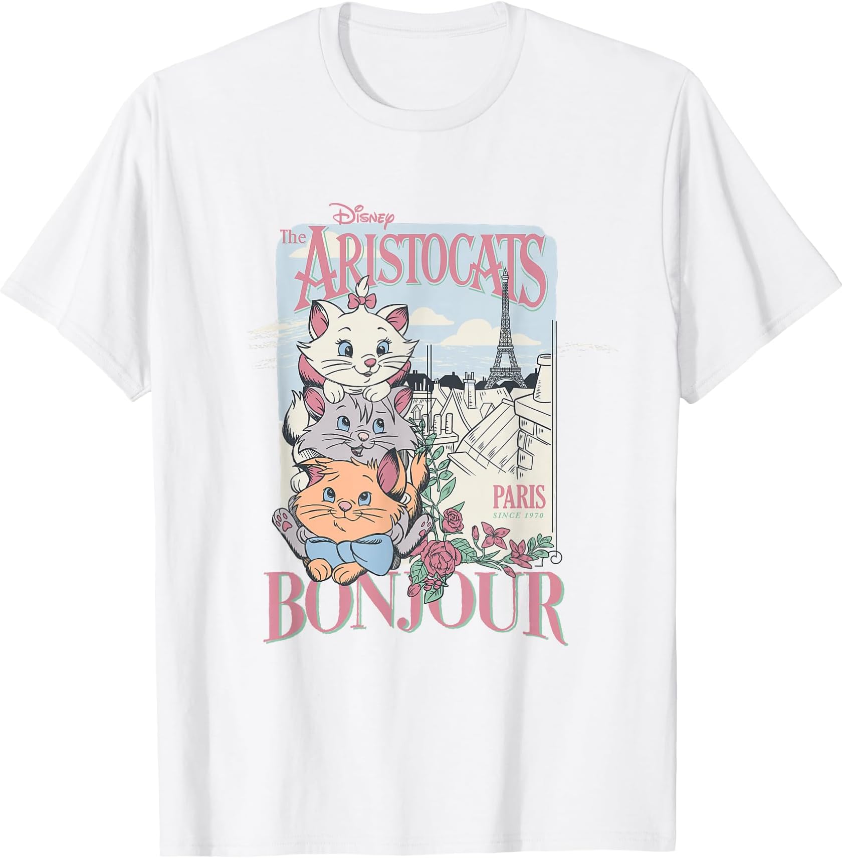 The Aristocats Bonjour Paris Since 1979 Vintage Ad T-Shirt