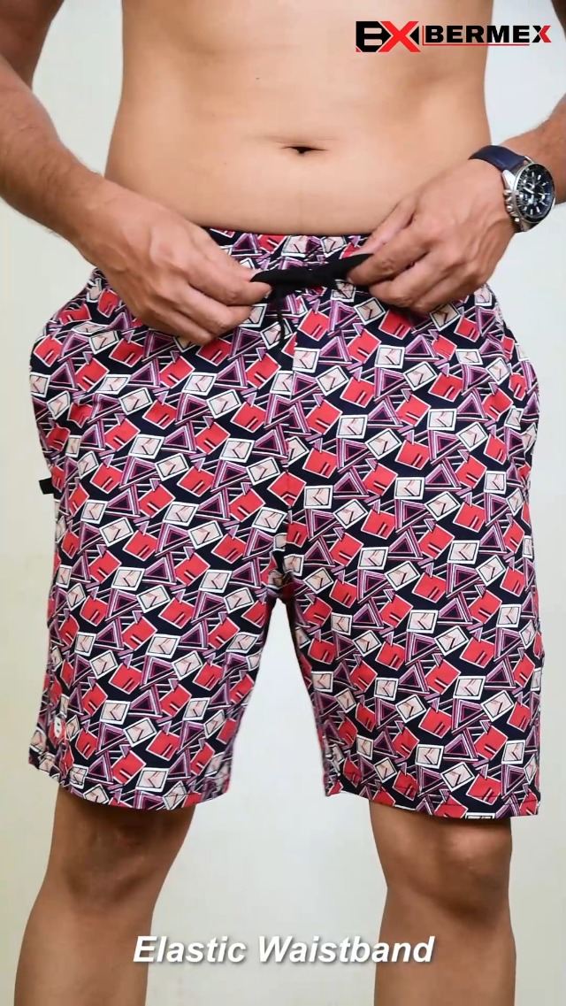 Buy BERMEX Men's Bermuda Pants – Cotton Printed Bermuda Shorts