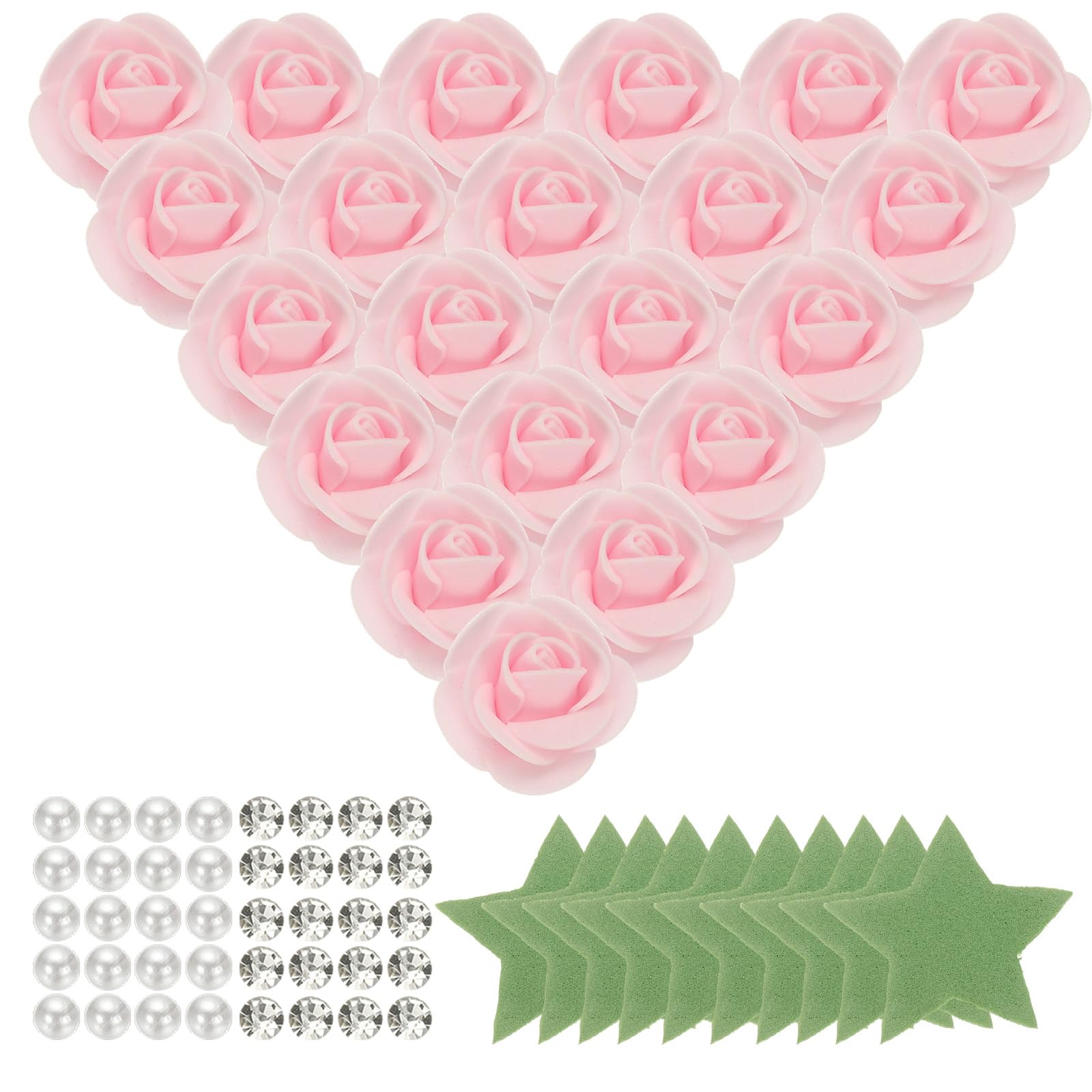 Fleurs Artificielles en Mousse en Vrac fausses fleurs rose clair pour DIY et loisirs créatifs
