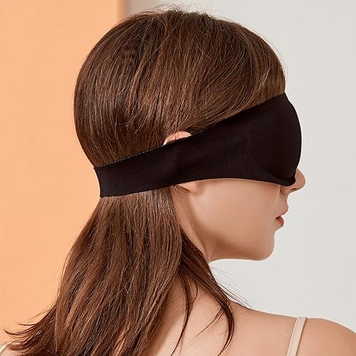 Miniatura 4 de ALASKA BEAR Máscara para dormir con diseño de diadema, antifaz para mujeres y hombres, 100% opaca para meditación, entrenamiento, viajes, todas las