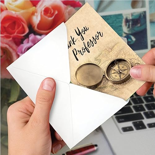 Miniatura 4 de NobleWorks - 1 tarjeta de felicitación de agradecimiento para profesores con sobre de 5 x 7 pulgadas de estudiante, notas para profesor de escuela,