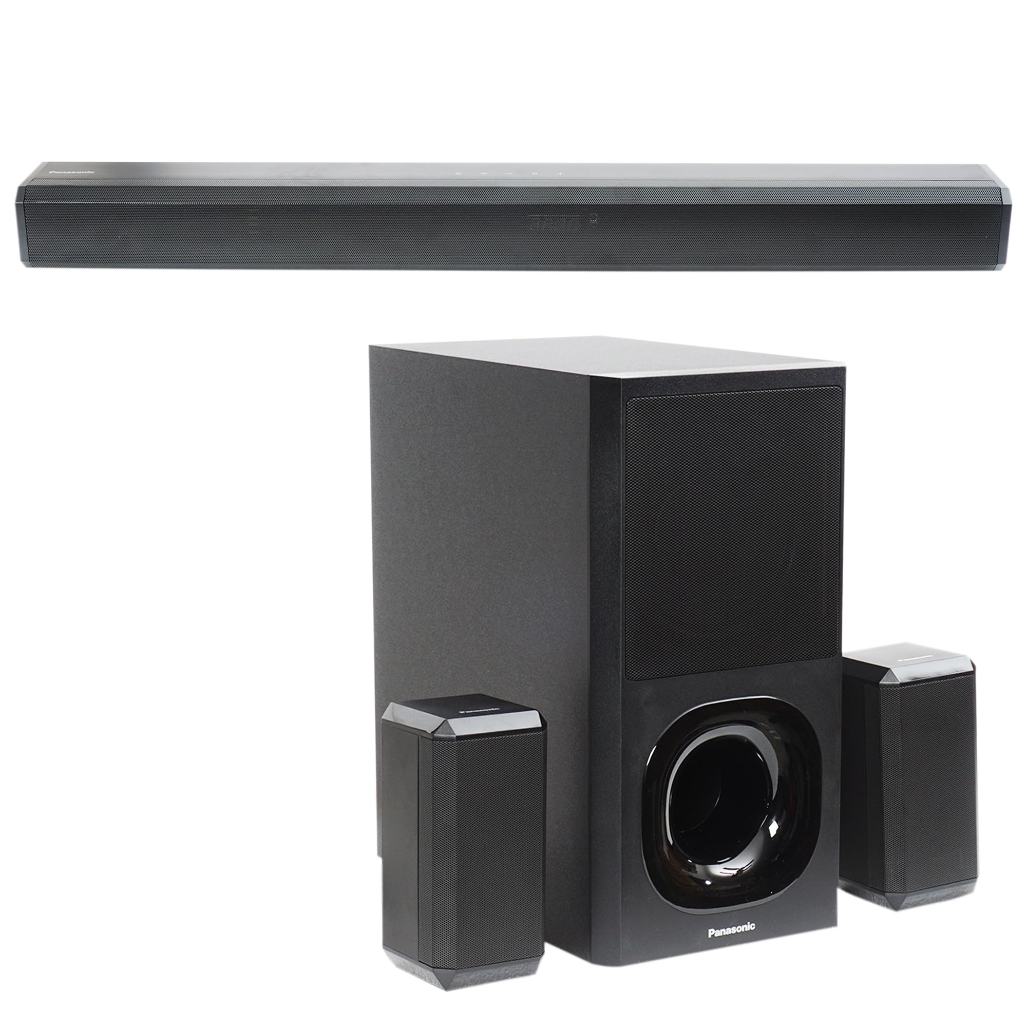 Panasonic SC-HTS400GWK 5.1 Ch Sound Bar with 3D Surround Sound 400W Dolby Digital Plus Tpuch Control (150W+50W*3,& 50W*2),BT 5.3, USB,HDMI ARC,Optical,Aux with Remote Control &Display-image-28