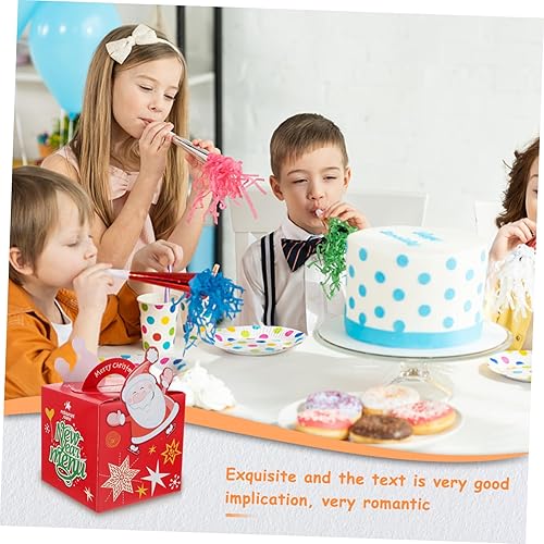 Miniatura 5 de Abaodam Caja de regalo de Navidad, 72 unidades, bolsas de golosinas, bolsa de galletas para fiesta de Navidad, soporte para dulces de Navidad,