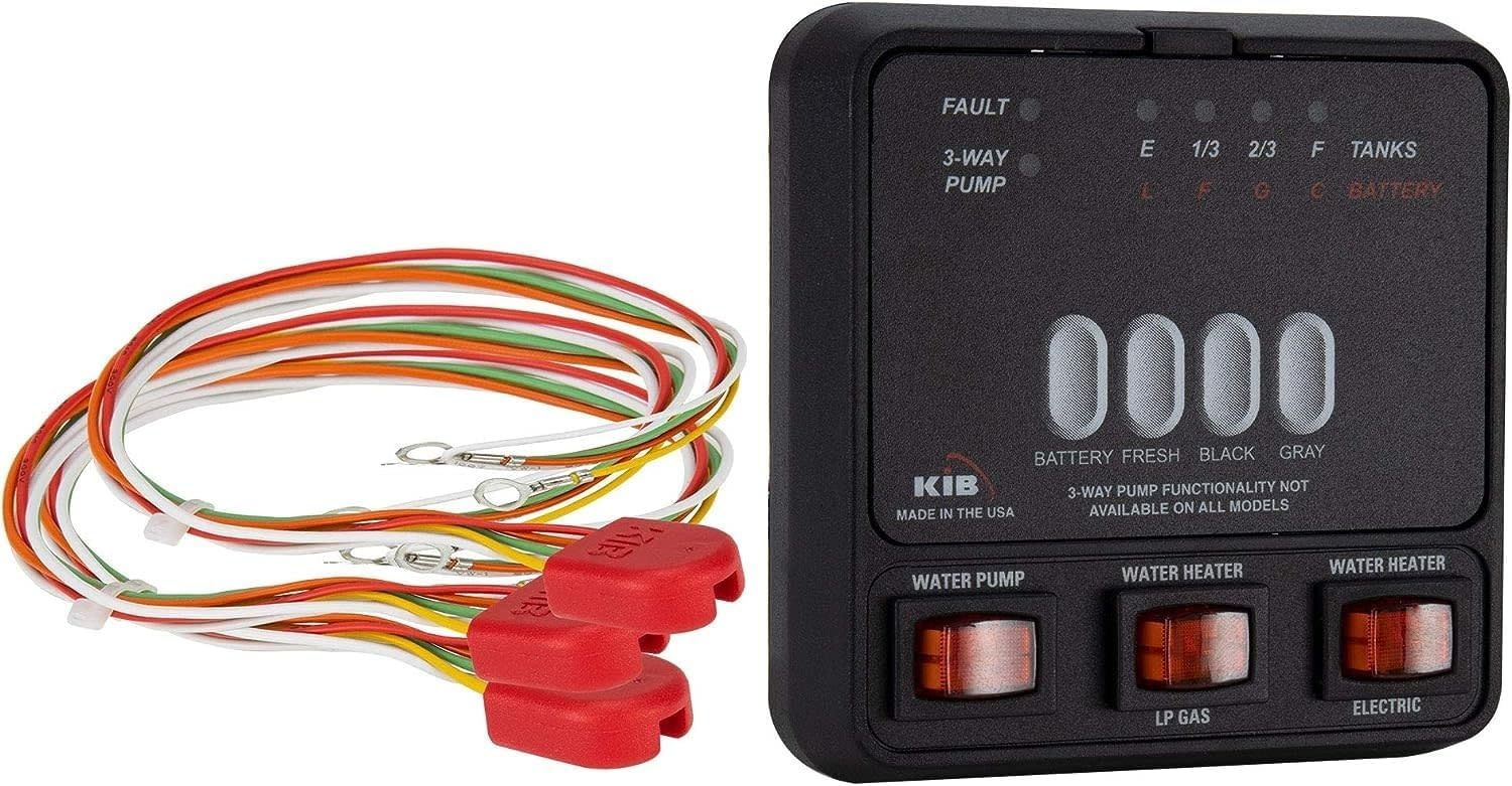 RV Tank Monitor Panel M23 | KIB Replacement | Level Sensor | Fresh Water or Holding Tank Level Sensor Black