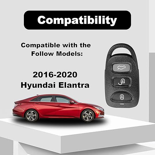 Miniatura 6 de Reemplazo del mando a distancia sin llave para Hyundai Elantra 2016 2017 2018 2019 2020 OSLOKA-423T Control remoto de entrada sin llave 433MHz