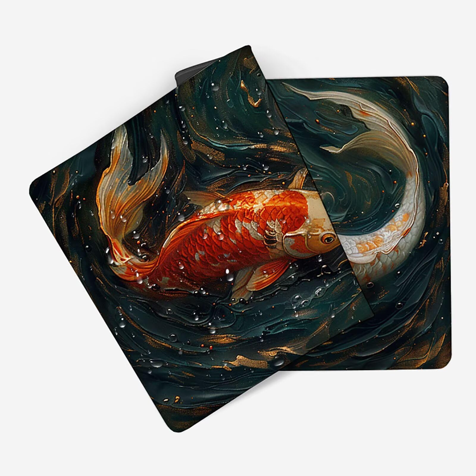 Pescare Tappetino Mouse Gaming xxl 1000 x 500 mm, Tappetino Scrivania Rosso Con Bordi Cuciti, Presa Stabile su Superfici Lisce, Impermeabile Antiscivolo Mouse Pad per Gaming Accessori Regalo j2-241