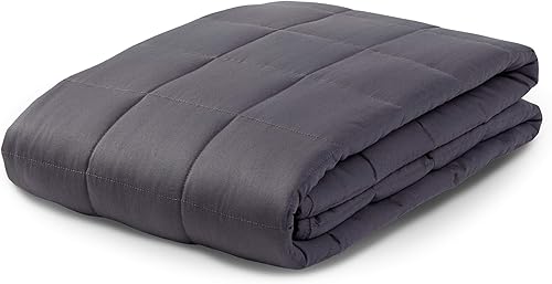 PureCare Zensory - Manta con peso de 20 libras, cuentas de vidrio hipoalergénicas y construcción de mini bolsillo, 48 x 72 pulgadas (PCZWB20)