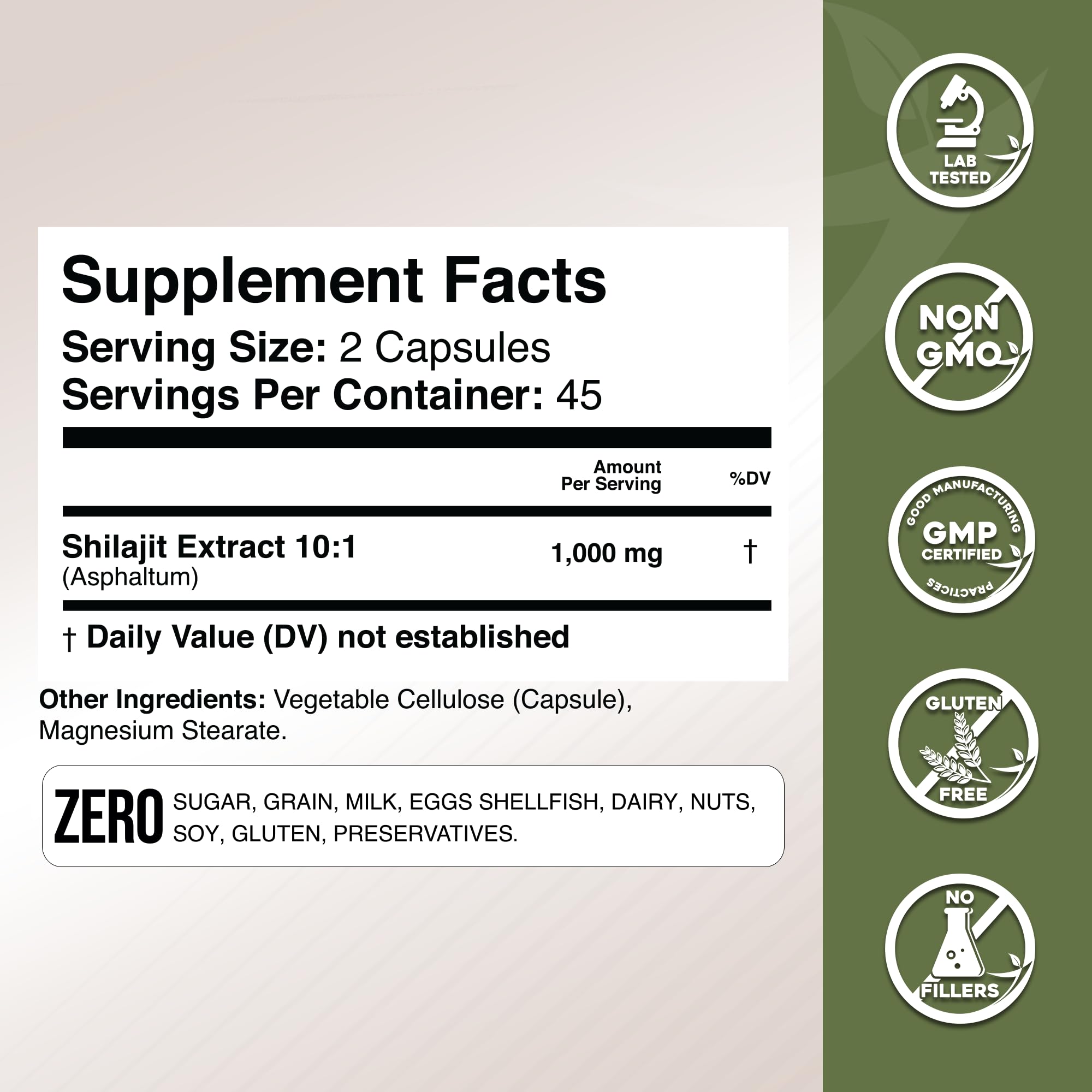 Gade Nutrition Pure Shilajit Capsules | Himalayan Shilajit with Fulvic Acid and Essential Minerals to Combat Fatigue | Veggie Capsules | Made in USA — Amazon image 3