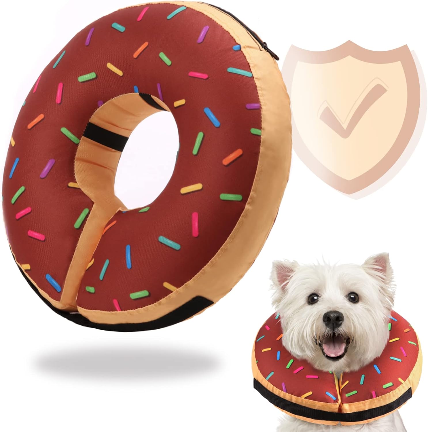 Inflatable Soft Dog Cone Collar for Small Medium Large