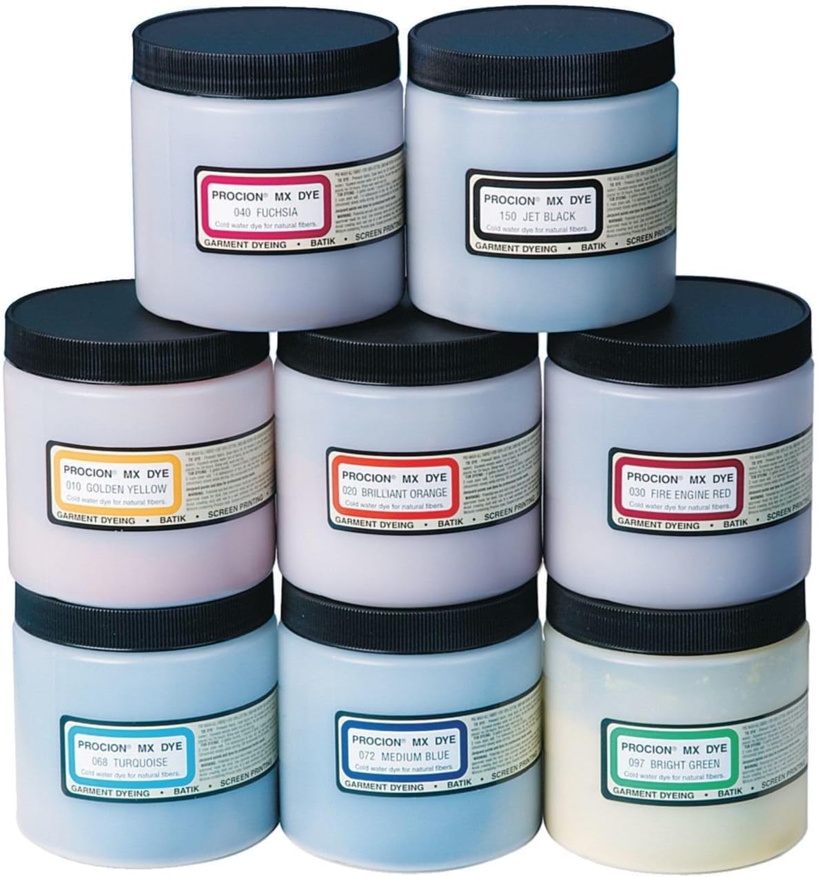 Procion Cold Water Dye, Assortment (Set of 8)